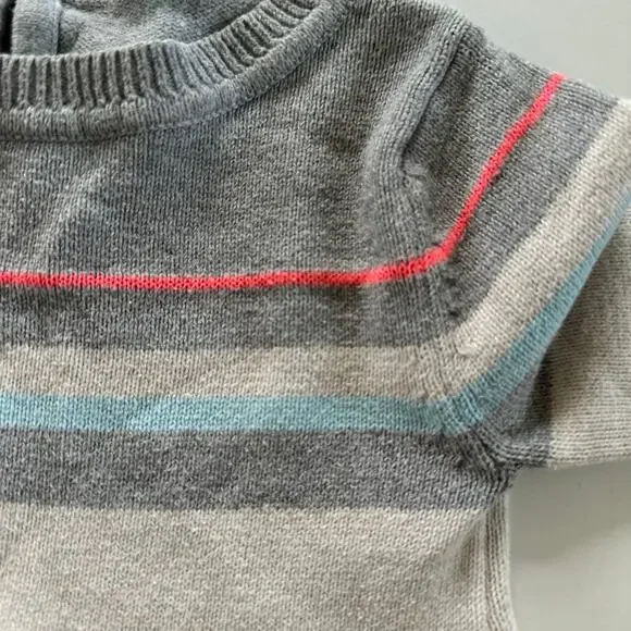 H&M Girls Multicolor Striped Sweater Dress Size 2-4 - Picture 2 of 6